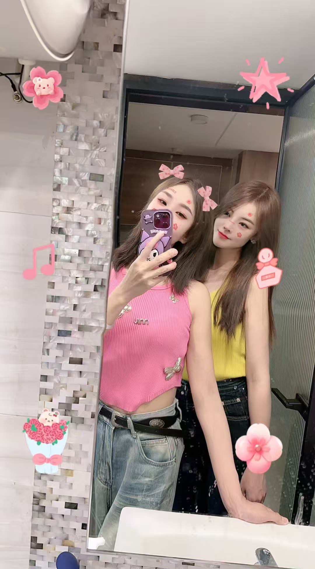 可双飞的苗条妹子