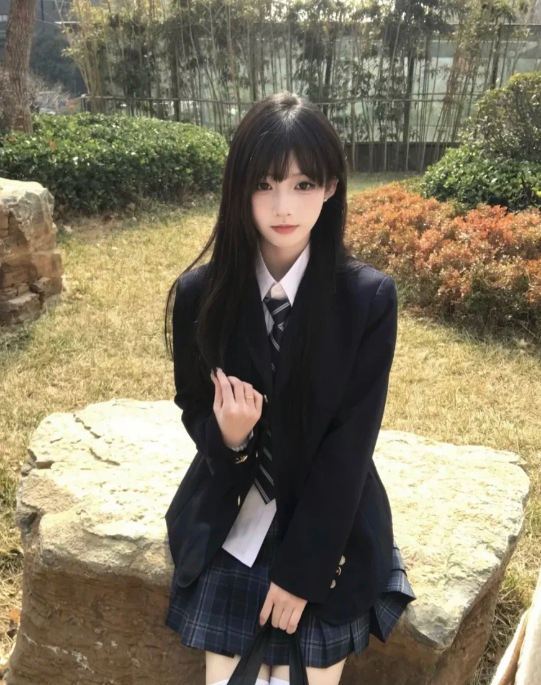 白嫩制服甜妹暖暖