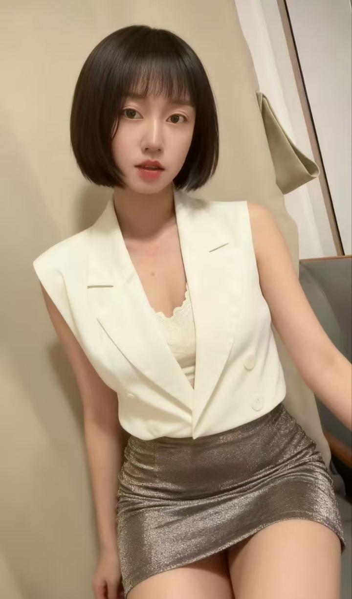 沙尾魅惑短发美妞冰冰
